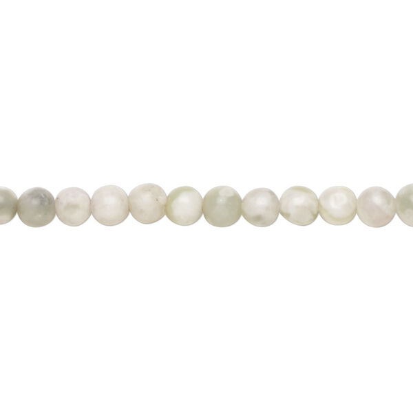 Peace "jade" 1pkg1, round bead natural 15.5-16 inch 4mm image number 0