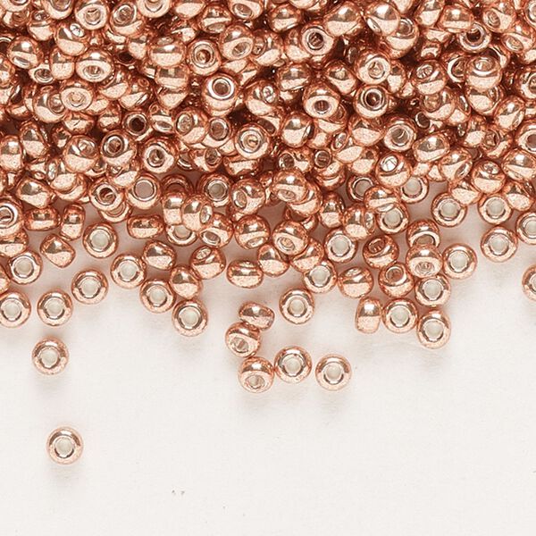 Seed bead, Miyuki, glass, pkg/250g, #11 rocaille, opaque galvanized muscat, (RR-1072). image number 0
