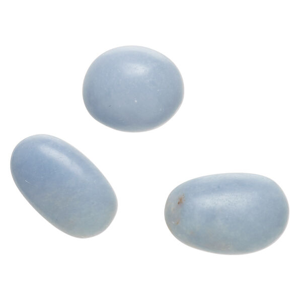 Angelite 1pkg3, hand-cut undrilled nugget component medium to large image number 0
