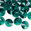 Drop 12pk emerald, Crystal Passions® 12mm pendant mini disk 6428 image number 1