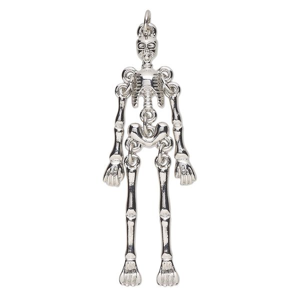 Focal, imitation-rhodium finished "pewter" (zinc-based alloy), 51x17mm skeleton. Sold individually. image number 0