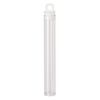 Vial, plastic, clear and white, 4 x 9/16 inch cylinder with hang tab. Sold per pkg of 100. image number 1