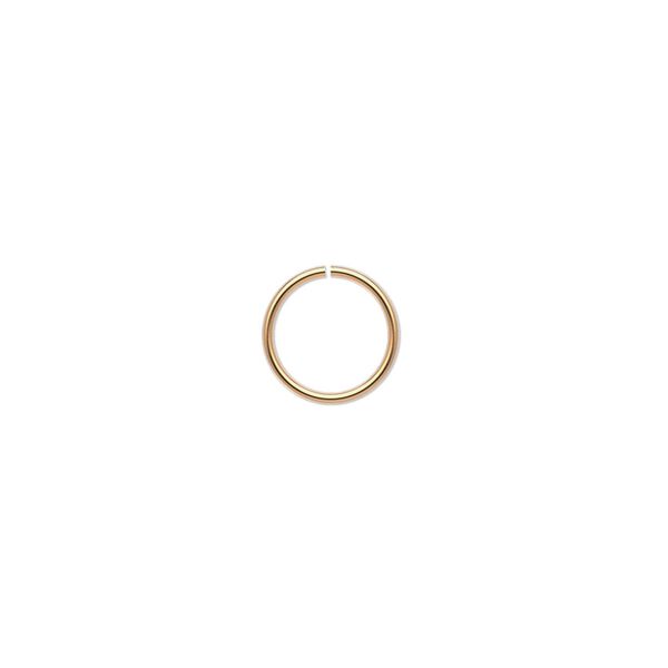Jump ring, 14Kt gold-filled, 9mm round, 7.5mm inside diameter, 20 gauge. Sold per pkg of 10. image number 0