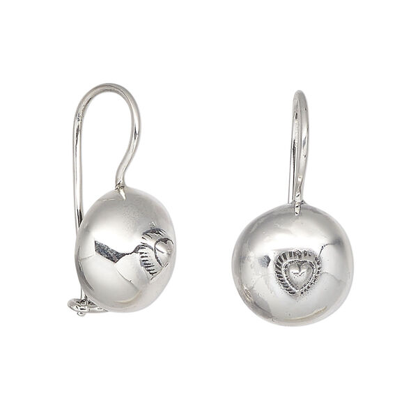 Earring mix, Create Compliments®, sterling silver, fishhook with 3/4" to 3" dangle, 18 gauge. Sold per pkg of 3 pairs. image number 2