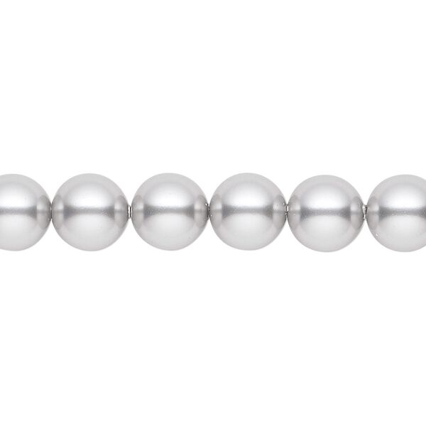 Pearl 250pk light grey, Swarovski® 8mm round 5810 image number 0