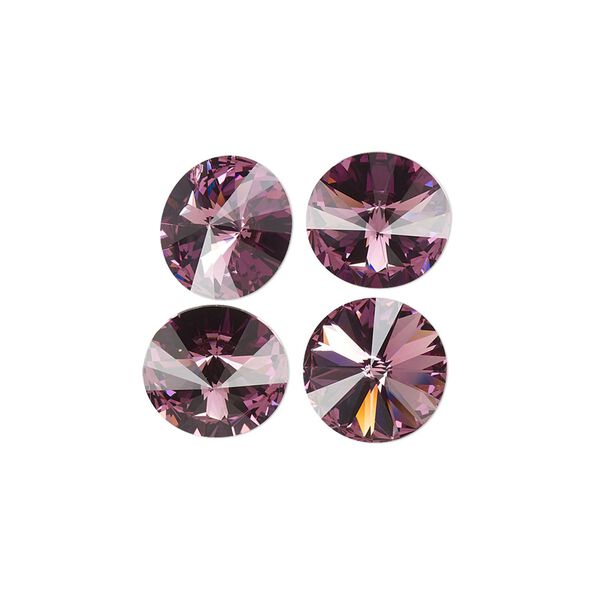 Chaton 4pk iris foil back, Crystal Passions® 10.54-10.91mm rivoli SS47 1122 image number 0