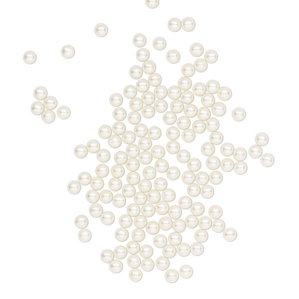 Pearl 100pk cream, Crystal Passions® 2mm undrilled round 5809 image number 0