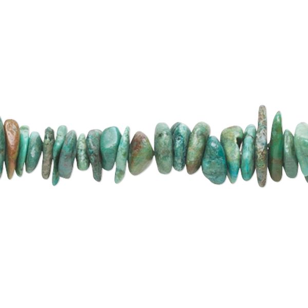 Turquoise 1pkg1, chip bead 15 inch small image number 0
