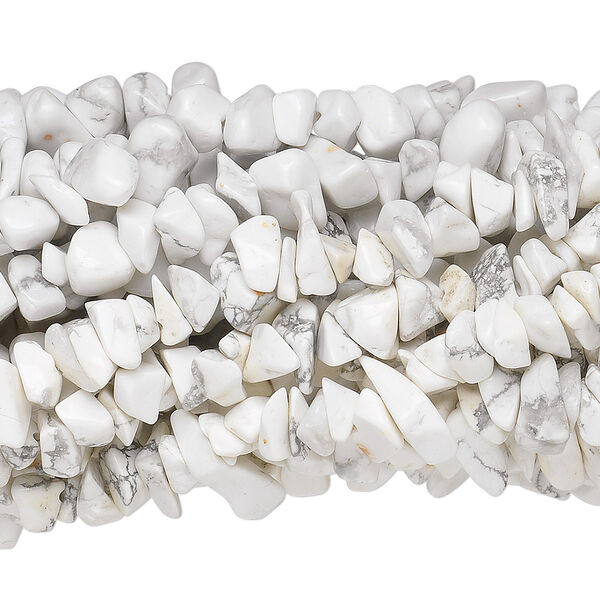 Howlite 1pkg10, chip bead natural 34 inch medium image number 0