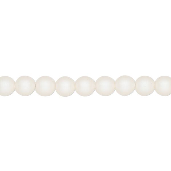Pearl 100pk pearlescent white, Crystal Passions® 5mm round 5810 image number 0