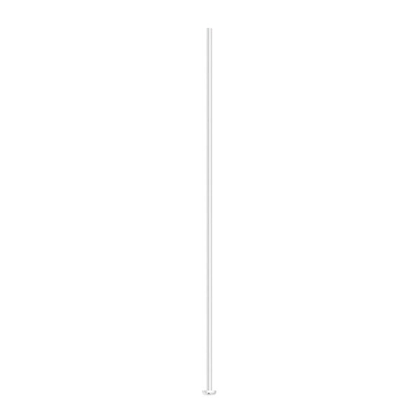 Head pin, silver-plated brass, 1-1/2 inches, 24 gauge. Sold per pkg of 500. image number 0