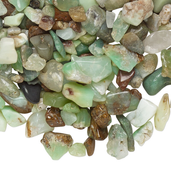 Chrysoprase 1pkg1, undrilled inlay chip natural 1 oz mini image number 0