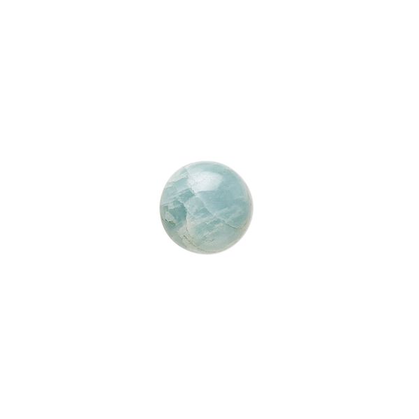 Aquamarine 1pkg1, hand-cut round cab calibrated 10mm image number 0