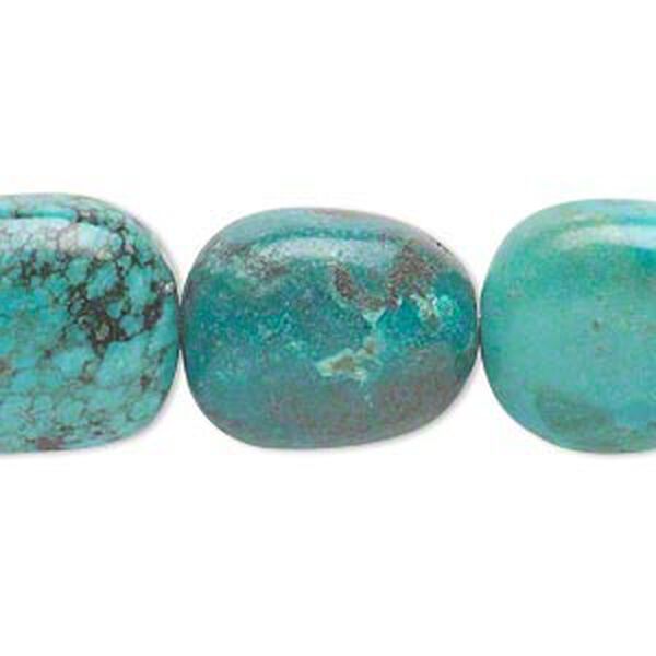 Turquoise 1pkg1, nugget bead 15.5-16 inch large image number 0
