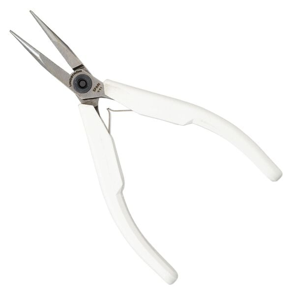 Pliers Lindstrom® Supreme series 1pkg1 alloyed steel, 5-1/8 inches chain-nose, white / silver (PLR-7890) image number 0