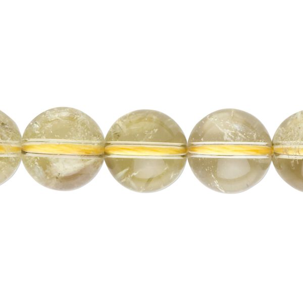 Quartz 1pkg1, round bead 15.5-16 inch 12mm image number 0