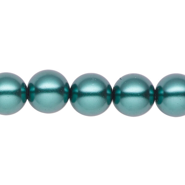 Pearl 2pk green, Celestial Crystal® 10mm round 15.5-16 inch image number 0