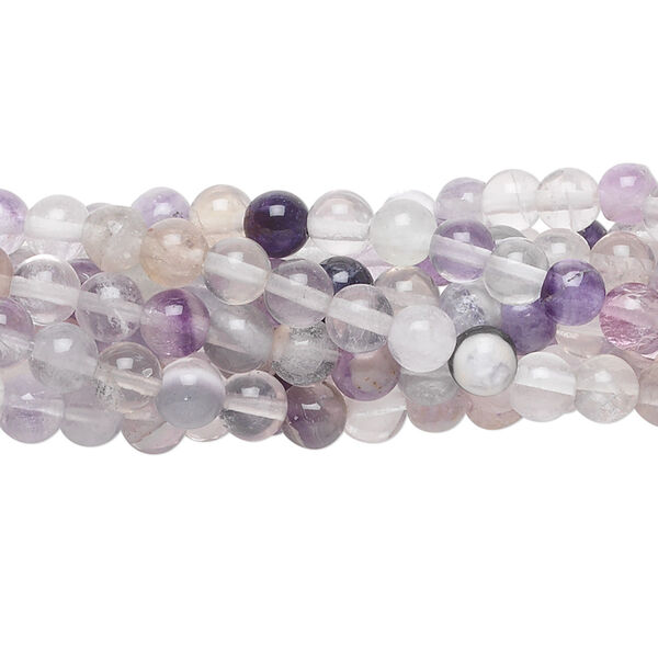 Rainbow fluorite 1pkg10, round bead natural 15.5-16 inch 4mm image number 0