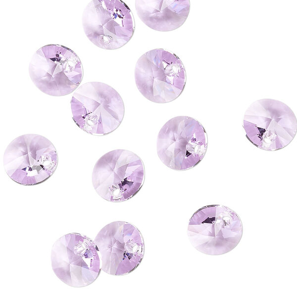 Drop 144pk violet, Swarovski® 8mm pendant mini disk 6428 image number 1