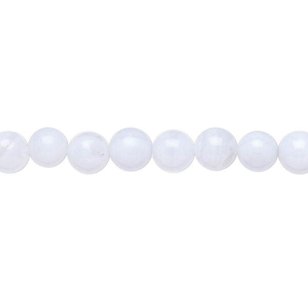 Blue lace agate 1pkg1, round bead natural 15.5-16 inch 6mm image number 0