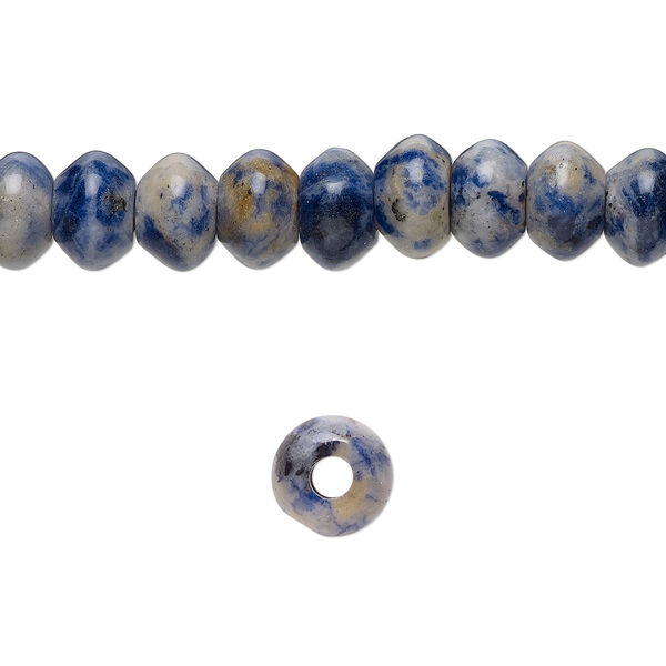 Sodalite 1pkg10, saucer bead natural 8x5mm image number 0