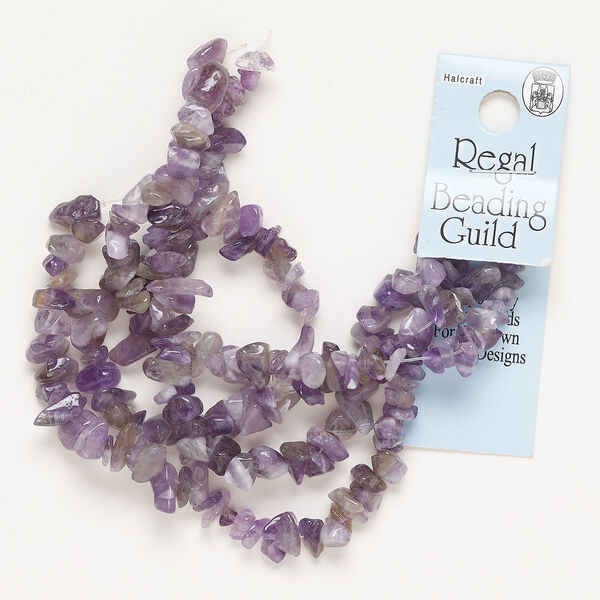 Amethyst 1pkg1, chip bead natural 24 inch small to large image number 0