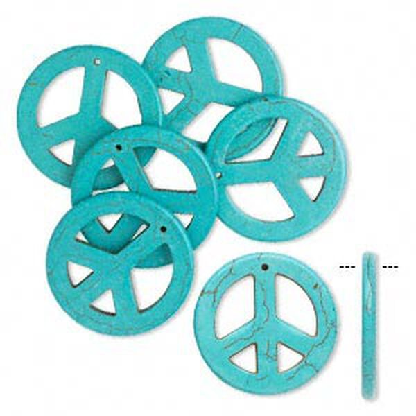 Magnesite 1pkg6, peace sign focal 34mm image number 0