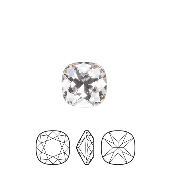 Fancy stone 144pk crystal foil back, Preciosa MAXIMA Czech crystal rhinestone 10mm cushion square image number 0