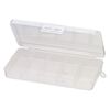 Organizer box, plastic, clear, 10-cells, 7x3-3/4 x1 inch. Sold per pkg of 2. image number 1