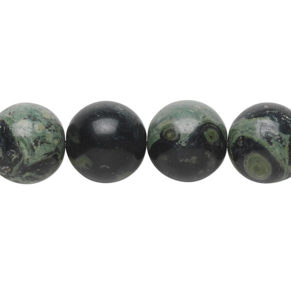 Kambaba jasper 1pkg1, round bead natural B grade, 15.5-16 inch 12mm image number 0