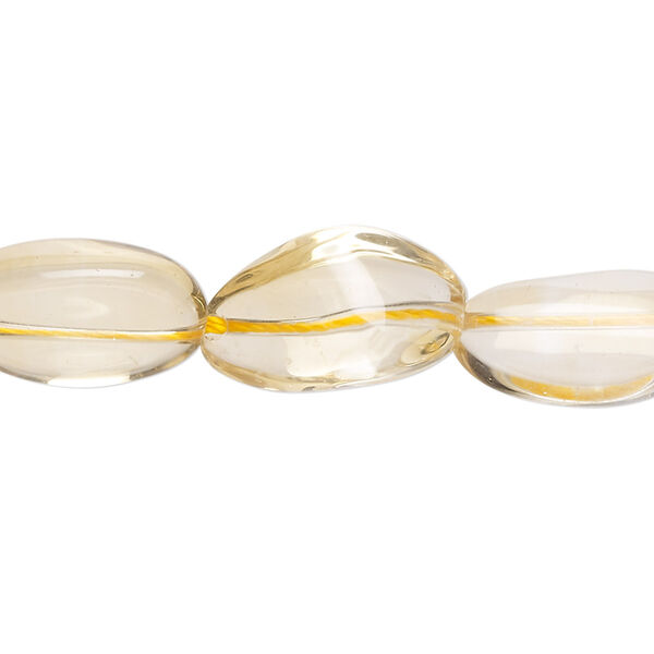 Citrine 1pkg1, hand-cut nugget bead 15 inch medium image number 0