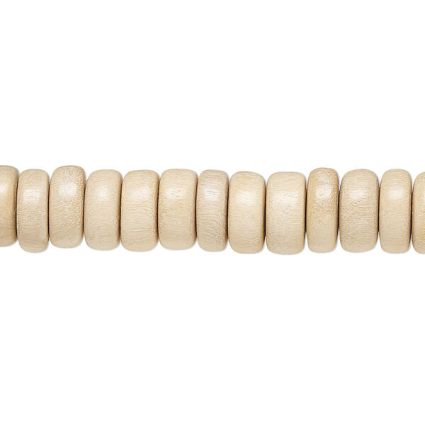 Bead, Taiwanese cheesewood (waxed), 8x4mm rondelle. Sold per pkg of (2) 15-1/2" to 16" strands. image number 0
