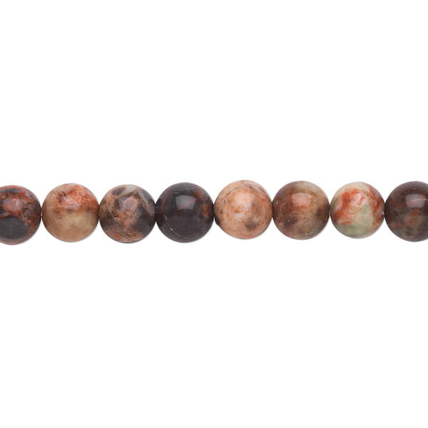 Dream jasper 1pkg1, round bead natural 15.5-16 inch 6mm image number 0