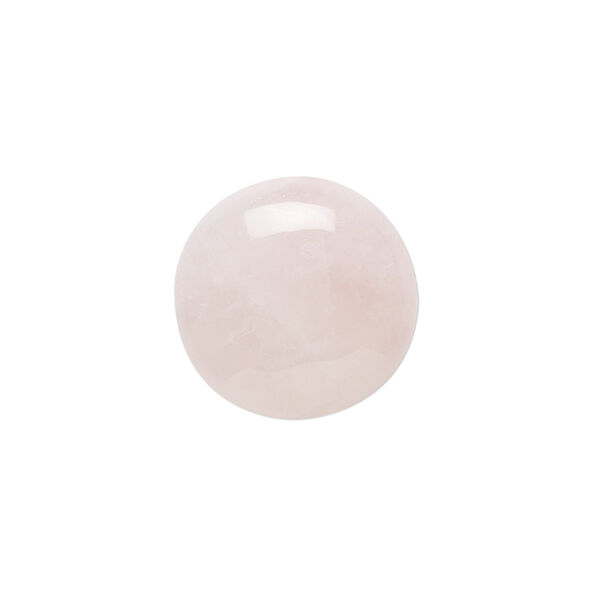 Rose quartz 1pkg2, calibrated round cab natural B- grade, 18mm image number 0