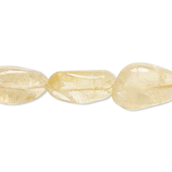 Citrine 1pkg1, tumbled nugget bead 15.5-16 inch medium image number 0