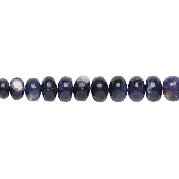 Purple opal 1pkg1, hand-cut rondelle bead natural 15.5-16 inch graduated 3x2mm-7x5mm image number 0