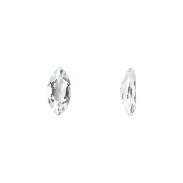 White topaz 1pkg1, hand-cut faceted marquise gem natural 10x5mm image number 0