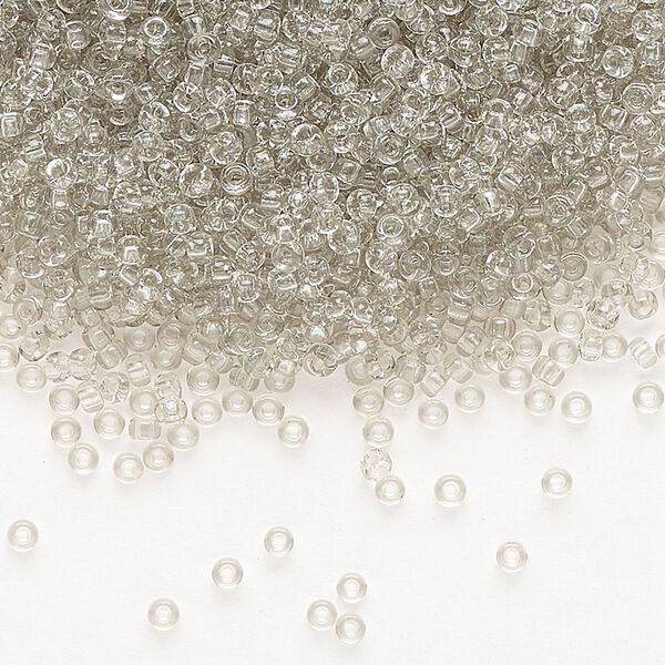 Seed bead, Miyuki, glass, pkg/25g, #11 rocaille, transparent taupe (RR-2412). image number 0
