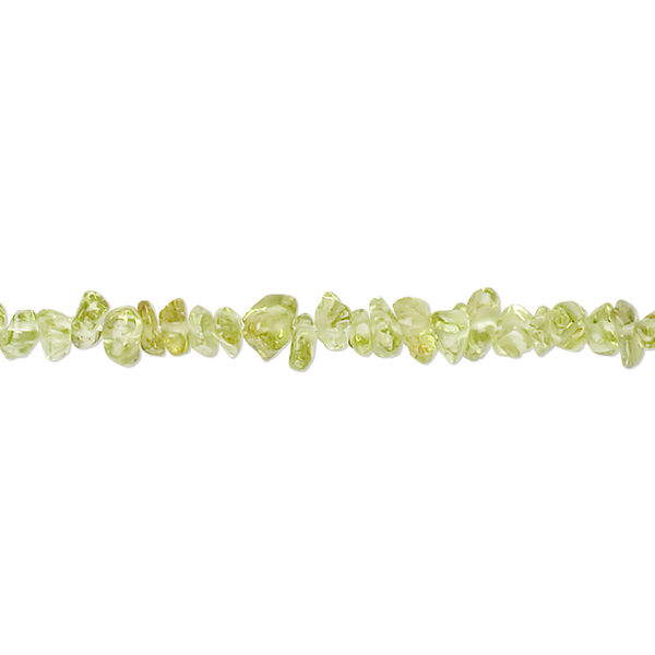 Peridot 1pkg1, chip bead natural B grade, 18 inch mini image number 0