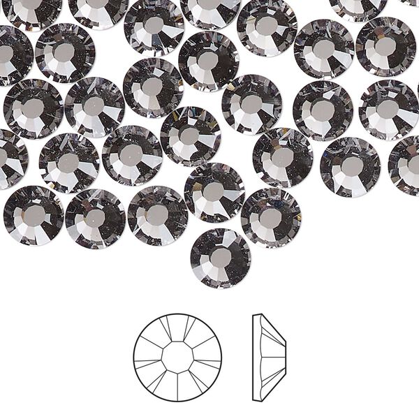 Flat back 1pkg24 lilac ash foil back Preciosa MAXIMA Czech crystal rhinestone 6.3-6.5mm chaton rose round SS30 image number 0
