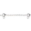 Sterling silver 1pkg1, French rope chain 18 inch / ball / closed loop 2mm / 5mm image number 1