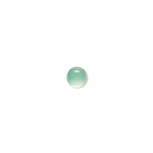 Green chalcedony 1pkg2, calibrated round cab 6mm image number 0