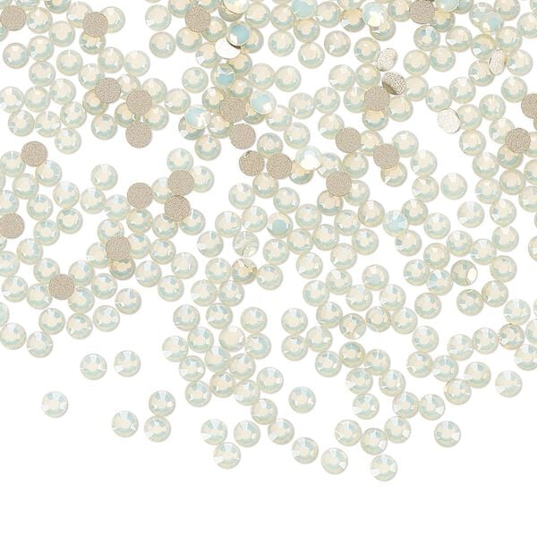 Flat back 1440pk chrysolite opal foil back, Preciosa MAXIMA Czech crystal rhinestone 2.1-2.3mm chaton rose round SS7 image number 0