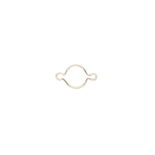 Link, Wrap-Tite®, 14Kt gold, 6mm round setting. Sold individually. image number 0