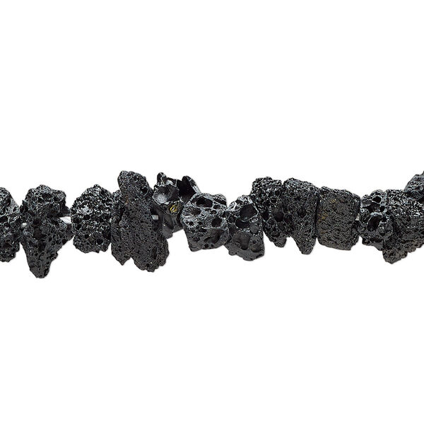Lava rock 1pkg1, chip bead B grade, 15 inch small to medium image number 0