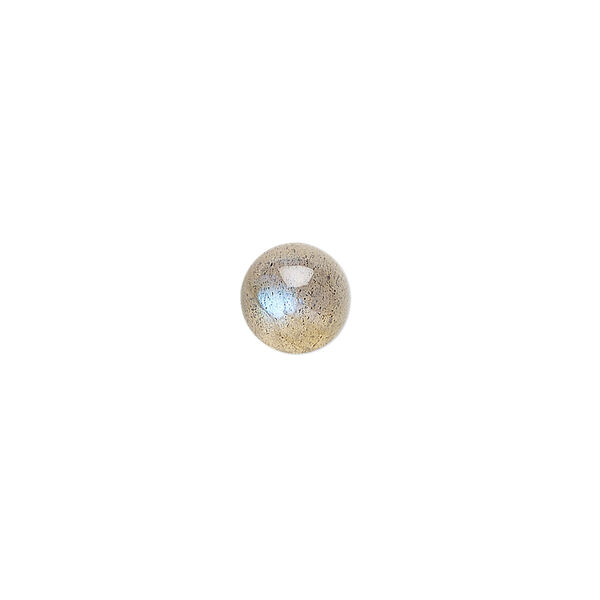 Labradorite 1pkg1, hand-cut calibrated round cab natural A- grade, 8mm image number 0