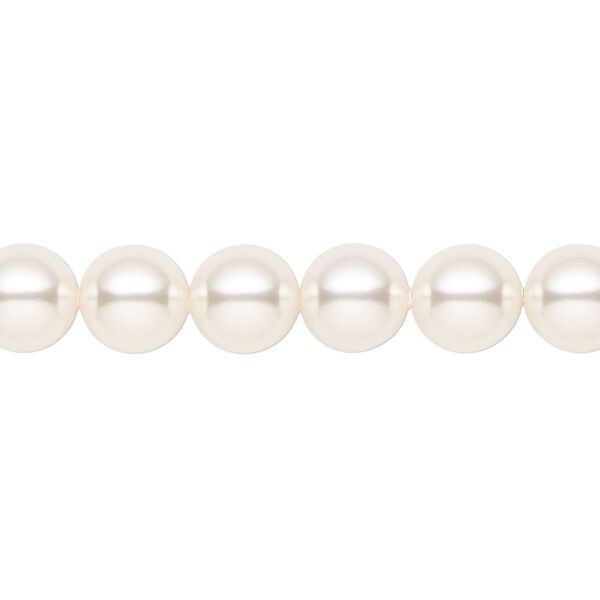 Pearl 50pk white, Crystal Passions® 8mm round 5810 image number 0