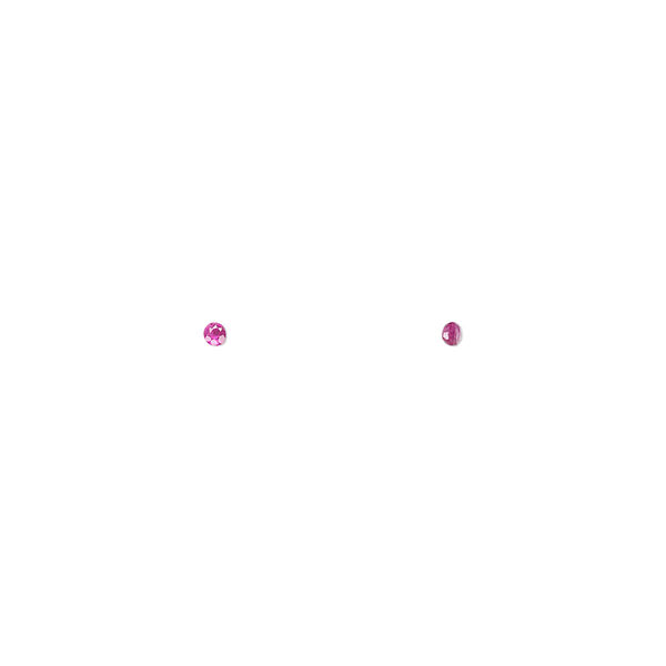Ruby 1pkg2, hand-cut faceted round gem 1.5mm image number 0