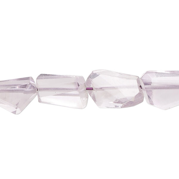 Lavender amethyst 1pkg1, hand-cut faceted freeform bead natural 8 inch 9x7mm-13x13mm image number 0