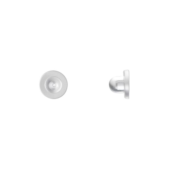 Earnut 1pkg1000, 7x5mm, rubber clear 500 pair image number 0